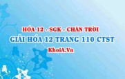 Giải Hóa 12 trang 110 Chân trời Sáng tạo